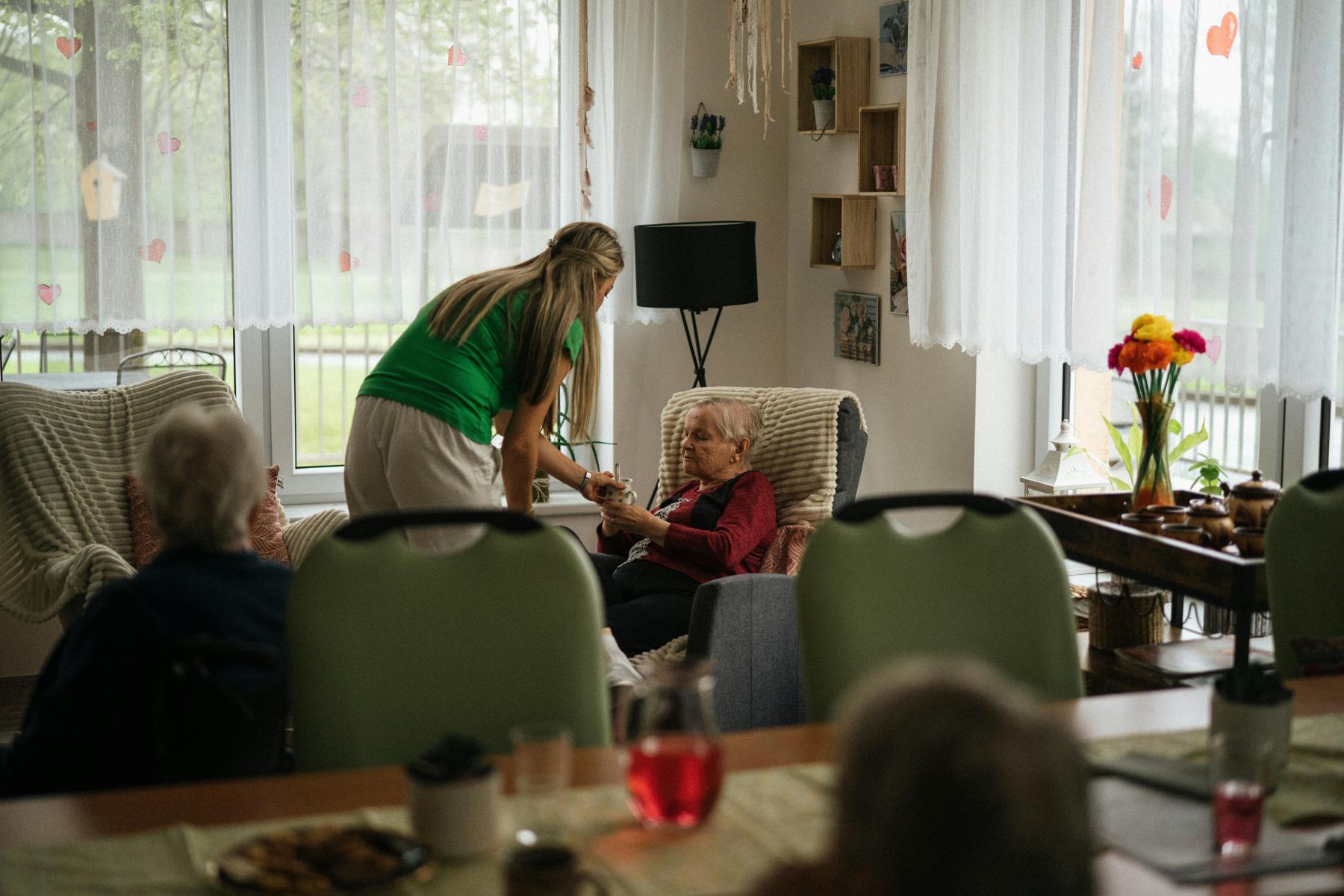 Residential care home lounge